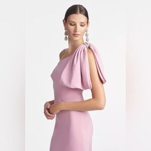 Sachin + Babi One-Shoulder Draped Dress in Light Pink
